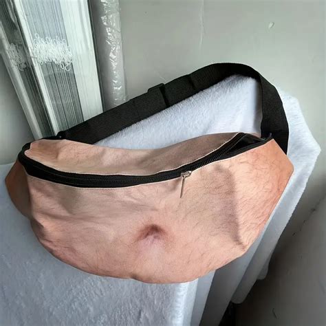 fake belly dad bag|Dad Bag Unisex Belly Fanny Fake Waist Pack with Zipper .